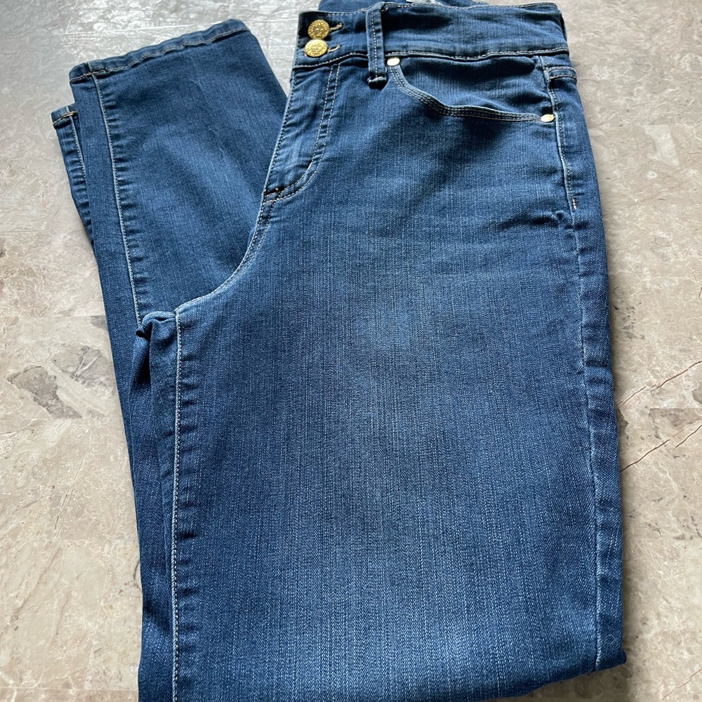 Anne Klein High Rise Slim Straight Jeans - Picture 6 of 6